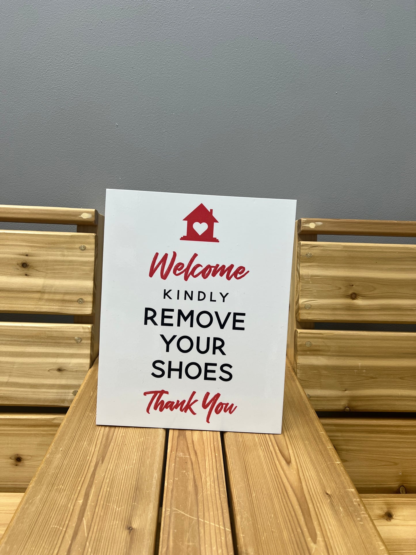Remove Your Shoes Standee