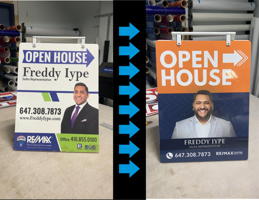 Open House Signs Re-Face / Re-Furbish