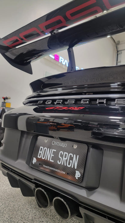 Custom Carbon Show Plates