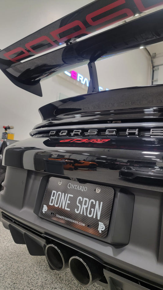 Custom Carbon Show Plates