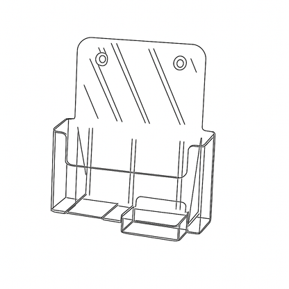Brochure Holder - Desktop or Wall Mount