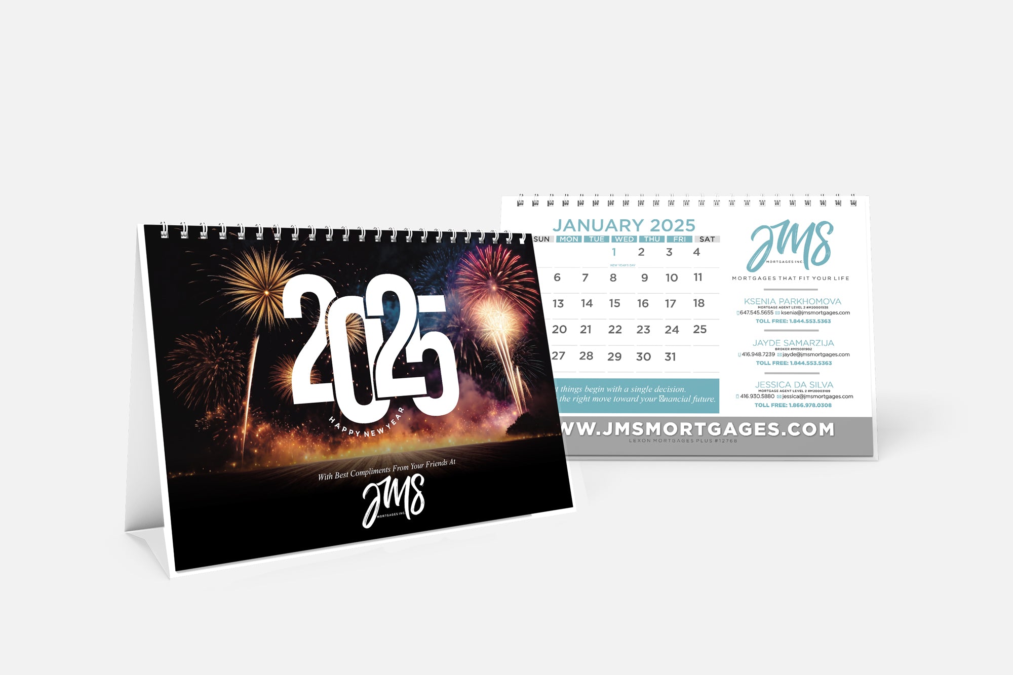 Custom Desktop Calendars - Spiral Bound – Media Arts & Graphics