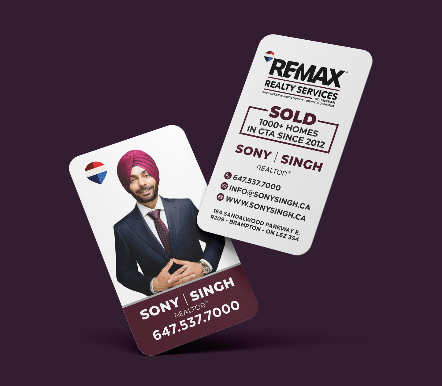 Luxury Velvet Business Cards